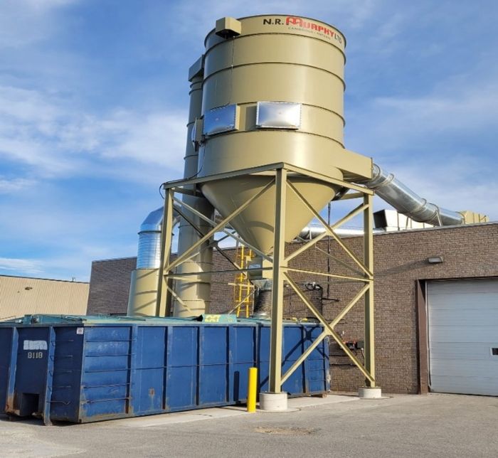 Large Commercial Dust Extractor in a Factory